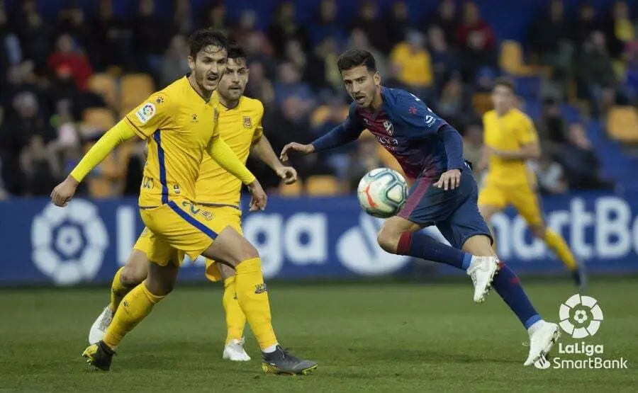 Juan Carlos, en la imagen, abri&oacute; el marcador entre el Alcorc&oacute;n y el Huesca. | Foto: LFP