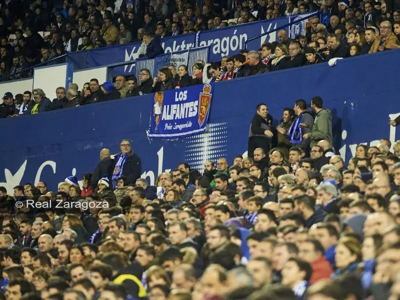 La afici&oacute;n zaragocista en La Romareda. Foto: Real Zaragoza