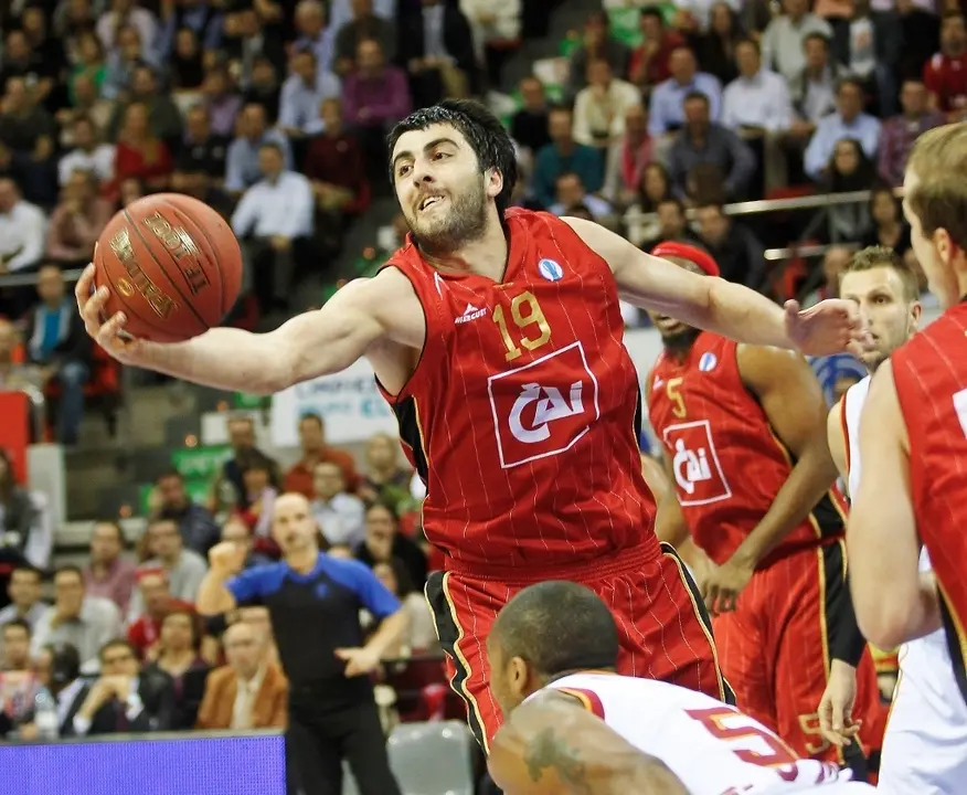 Gio Shermadini, en la temporada 13/14 con el entonces CAI Zaragoza. Foto: Basket Zaragoza