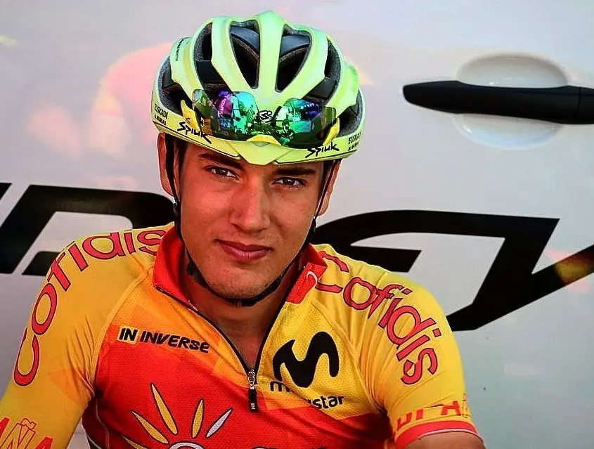 Fernando Barcel&oacute;, con la camiseta del Cofidis en 2018