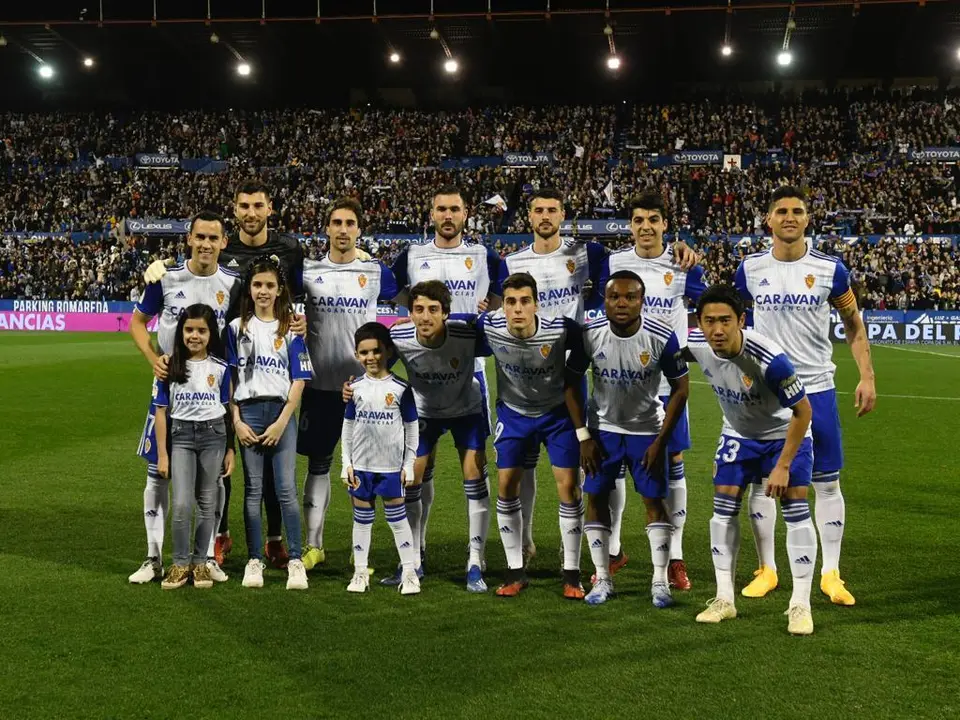 Once inicial del Real Zaragoza contra el Real Madrid en la eliminatoria de Copa del Rey. Foto: Real Zaragoza