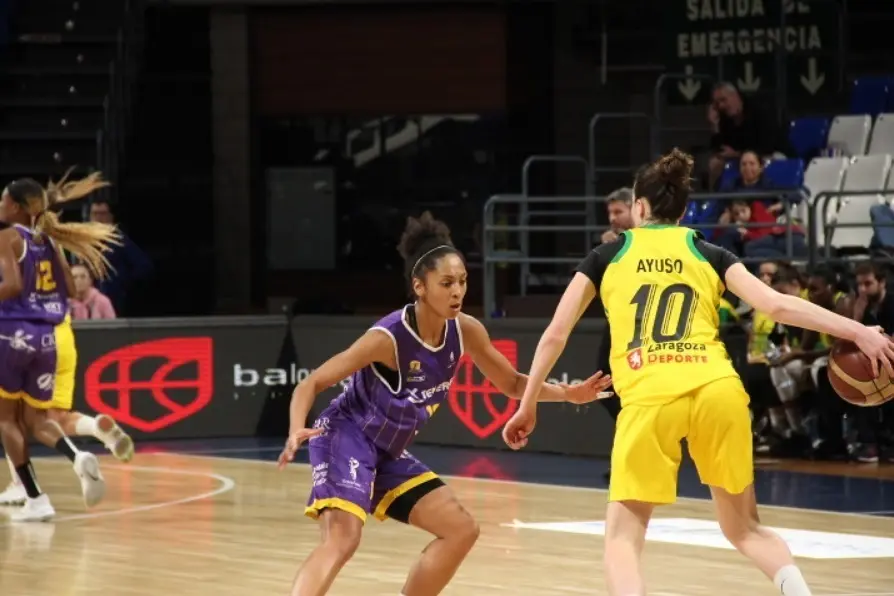 Aina Ayuso, en el partido de la semana pasada en Tenerife. Foto: CBC