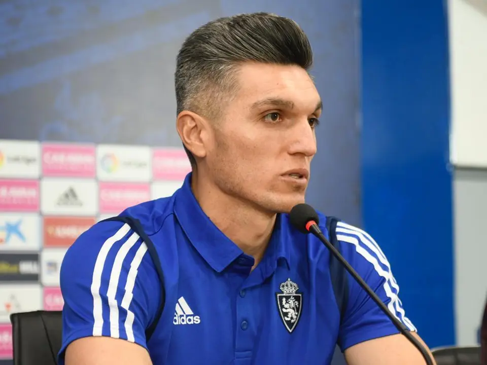 Daniel Torres en sala de prensa | Foto: Real Zaragoza