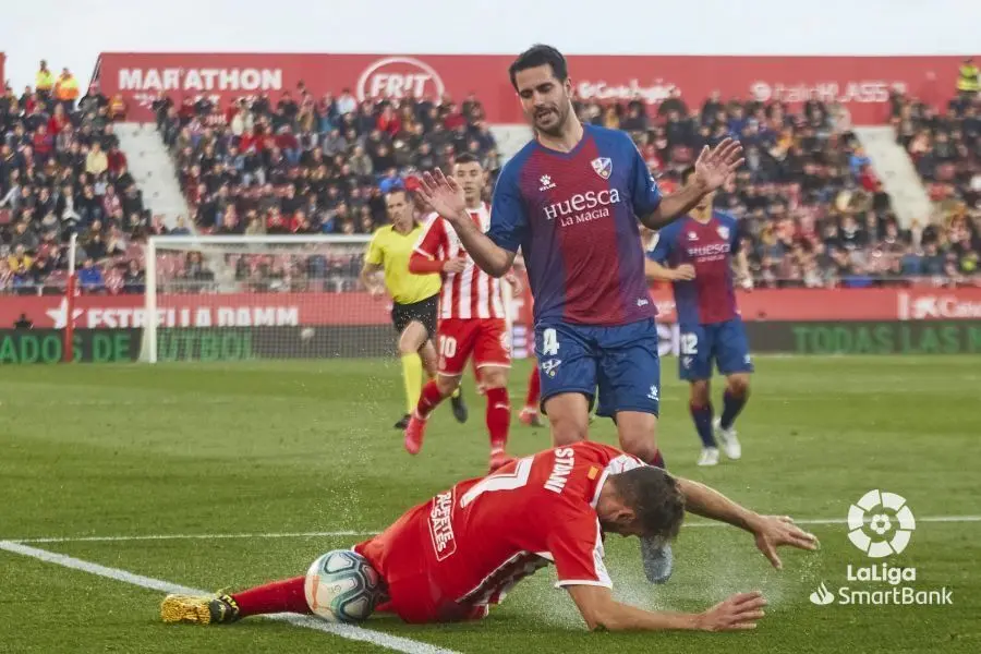 Pablo Insua frente al Girona. | Foto: LaLiga