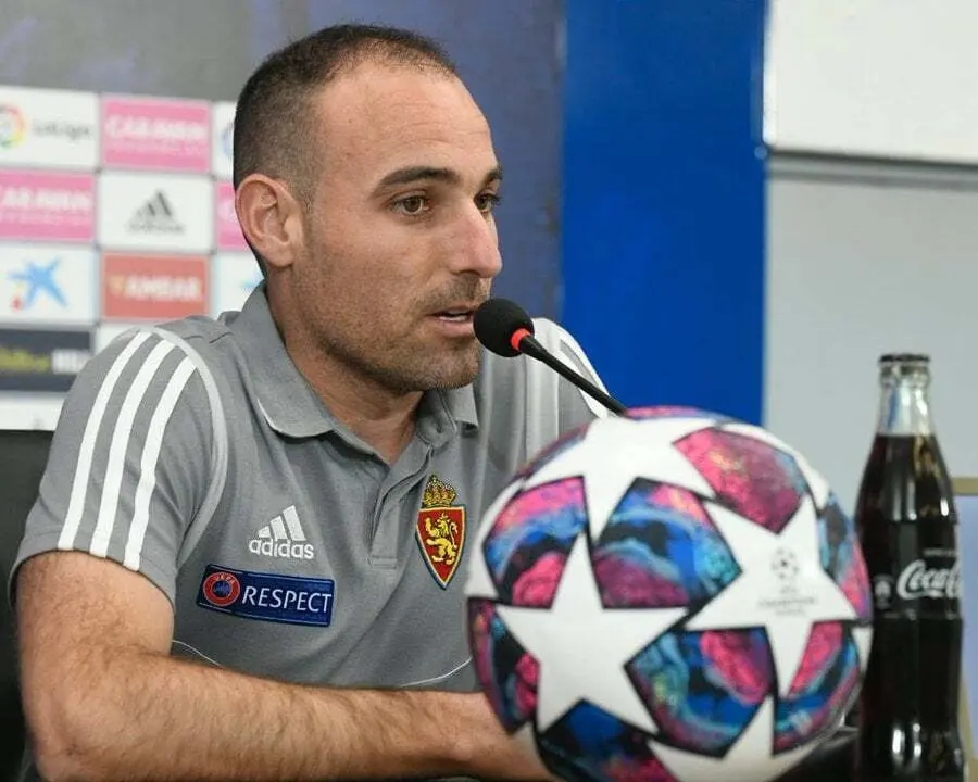 Ivan Mart&iacute;nez, este lunes en sala de prensa. Foto: Real Zaragoza