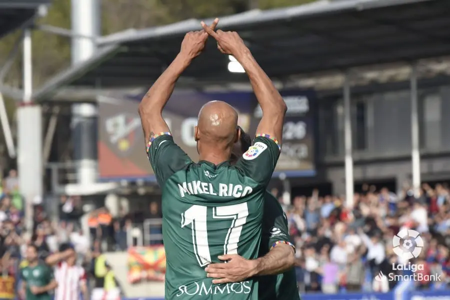 Rico es una de las referencias del juego del Huesca. Foto: LaLiga