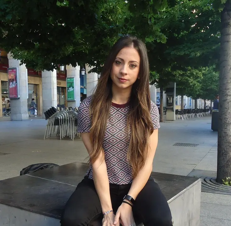 Lorena Garc&iacute;a Gil, durante una entrevista para Sportaragon. Foto: SPORTARAGON
