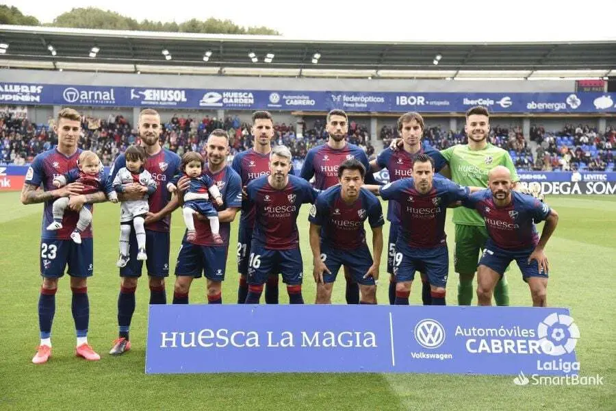 Once inicial del Huesca en el partido contra el Extremadura. | Foto: LaLiga