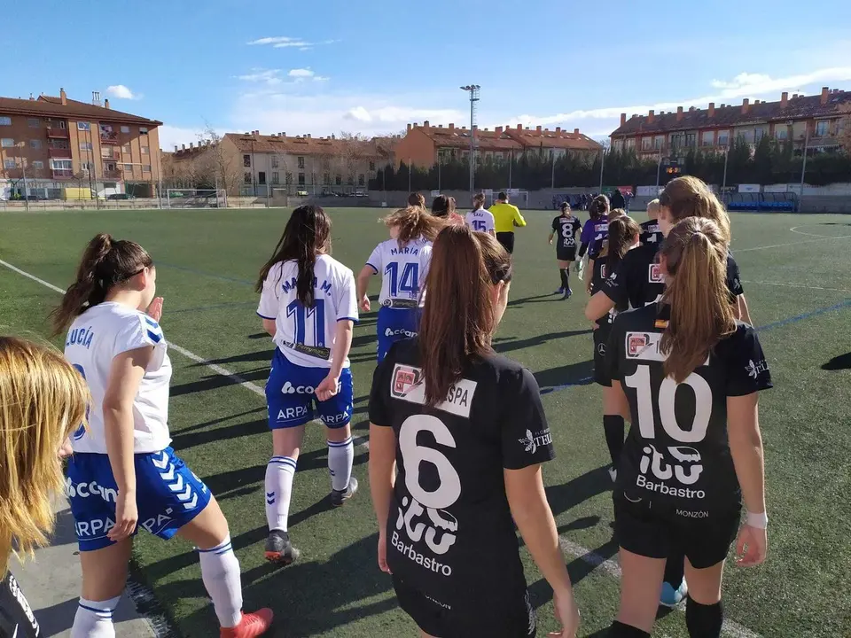 El Zaragoza CFF en Vitoria. Foto: Zaragoza CFF