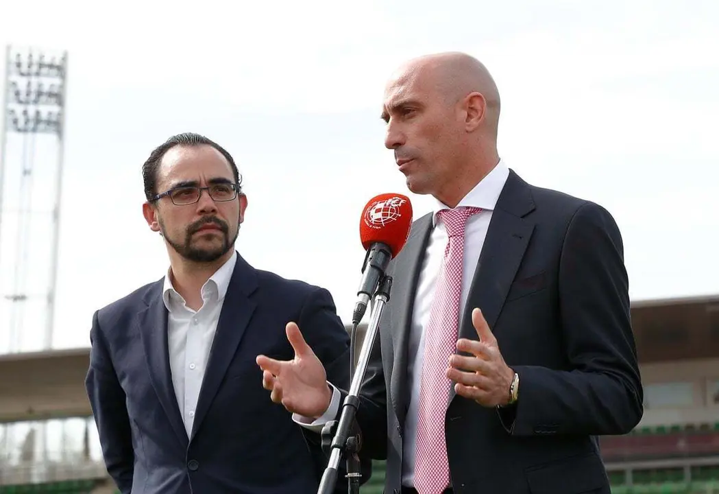 Rubiales en rueda de prensa | Foto: RFEF