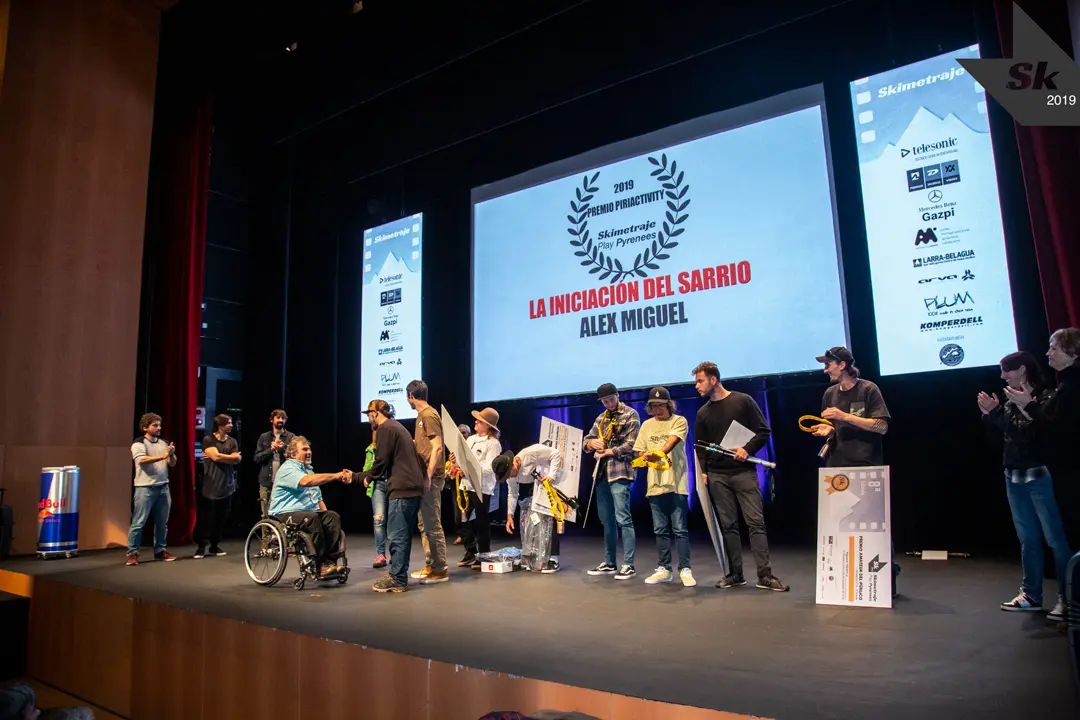 Imagen de los premiados en la edici&oacute;n de Skymetraje de 2019. Foto: Skymetraje