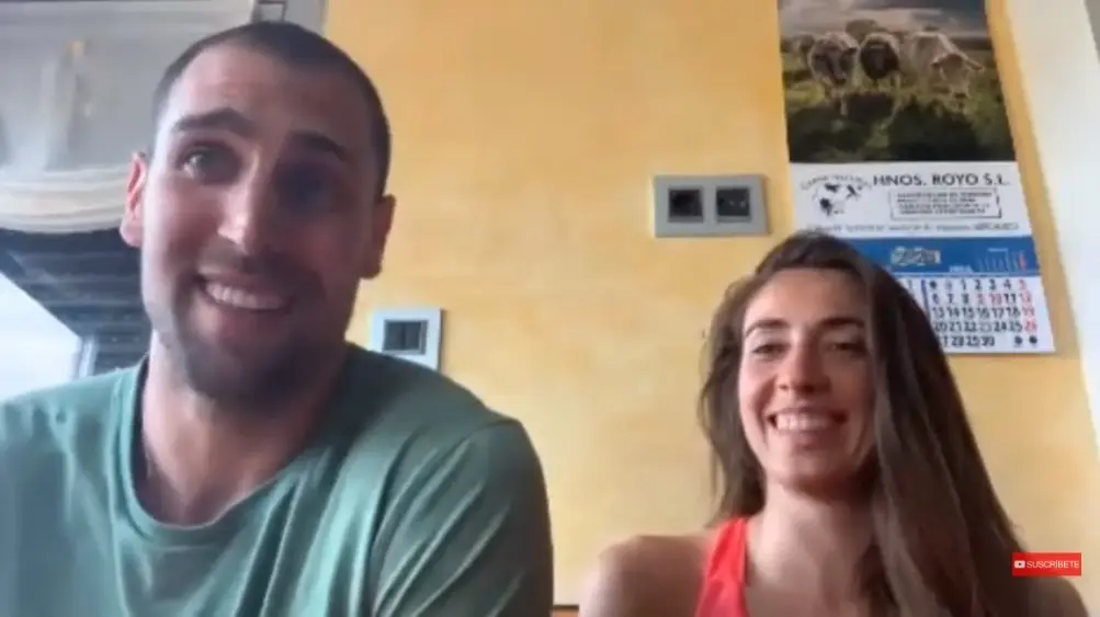 Pablo Aguilar y Estela Royo, durante la conversaci&oacute;n con Sportaragon
