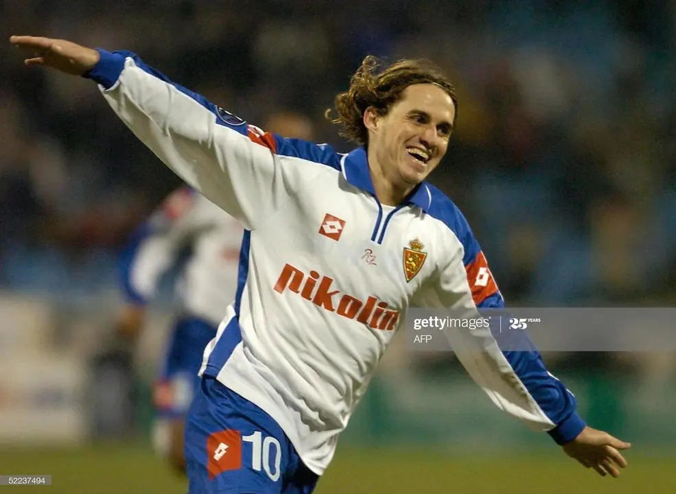 Savio Bortolini llev&oacute; el n&uacute;mero 10 del Real Zaragoza durante tres temporadas| Foto: AFP PHOTO/ LUIS ARMALE