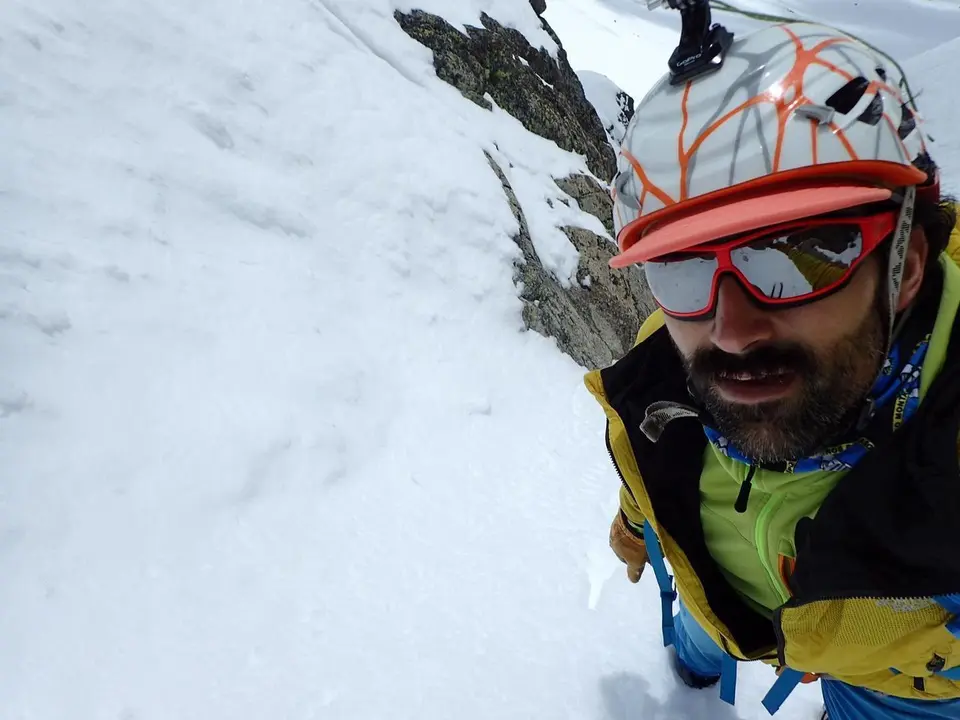 Jonatan Garc&iacute;a durante su ascensi&oacute;n al Aneto. n&uacute;mero 99 Foto: Jonatan Garc&iacute;a