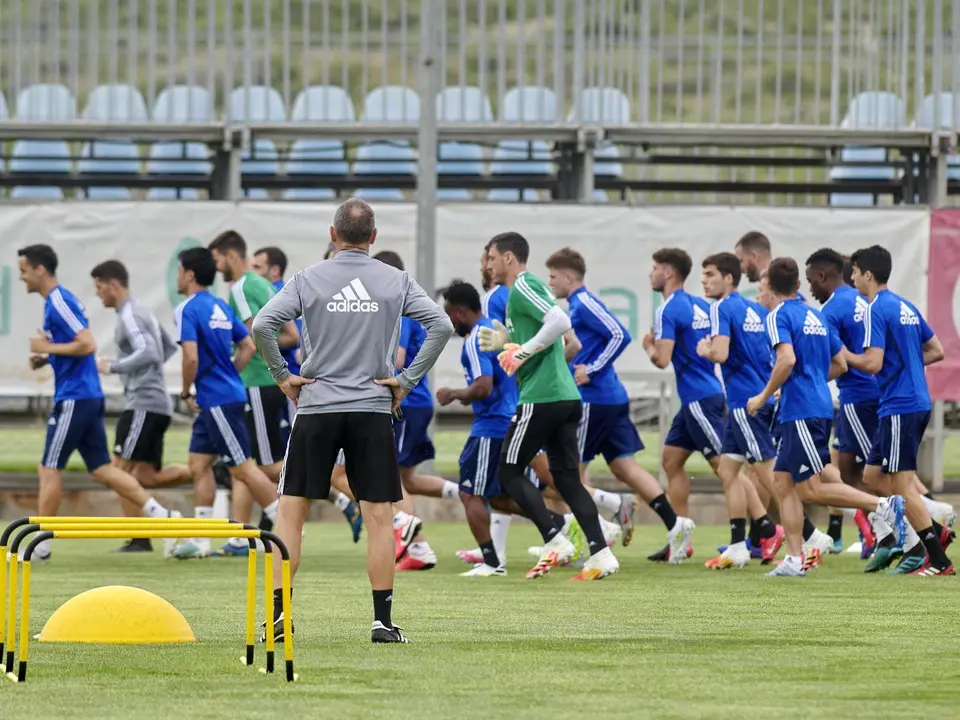 Entrenamiento del Real Zaragoza en la Ciudad Deportiva. Foto: Real Zaragoza