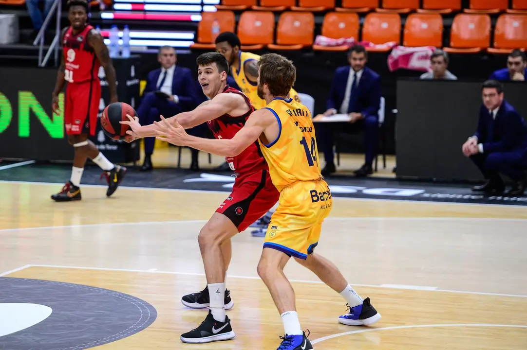 Jaime Pradilla, ante el Gran Canaria en la fase final. Foto: ACB
