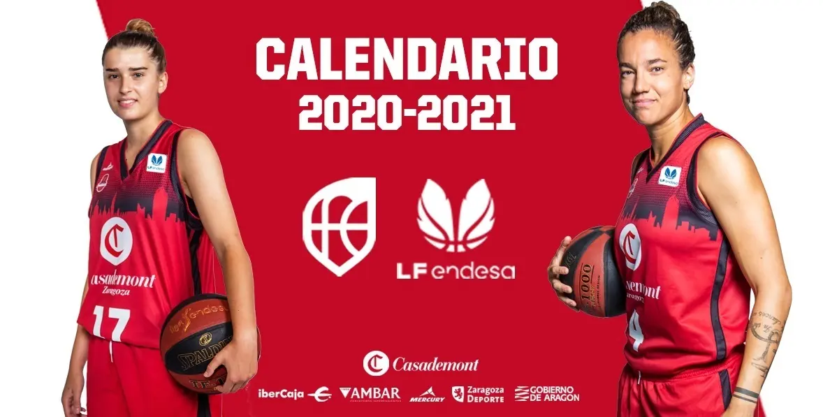 Cartel del Casademont Zaragoza para el calendario 20/21