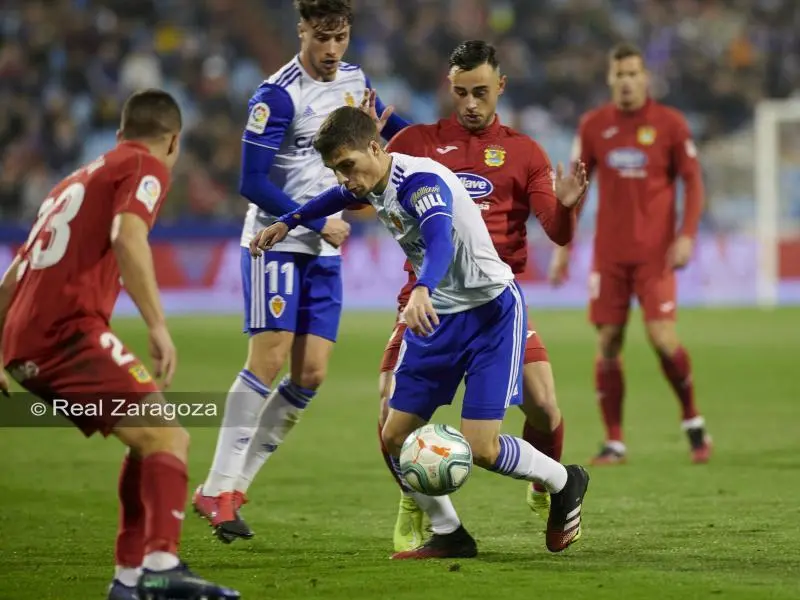 Soro en el Zaragoza - Fuenlabrada. Foto: Real Zaragoza