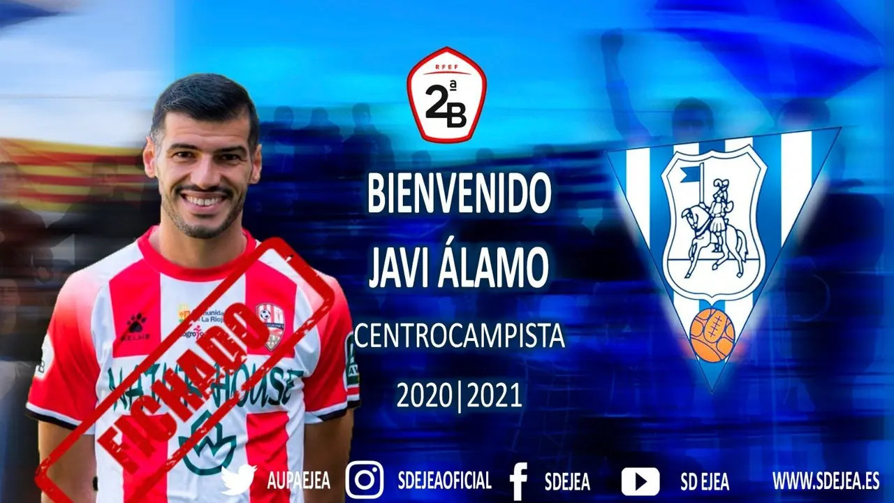 El Ejea oficializa el fichaje de &Aacute;lamo. | Foto: SD Ejea
