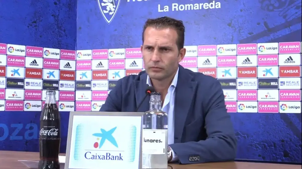 Rub&eacute;n Baraja en sala de prensa