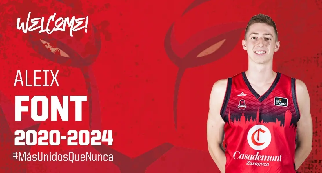 Cartel dise&ntilde;ado por el Casademont Zaragoza para Aleix Font