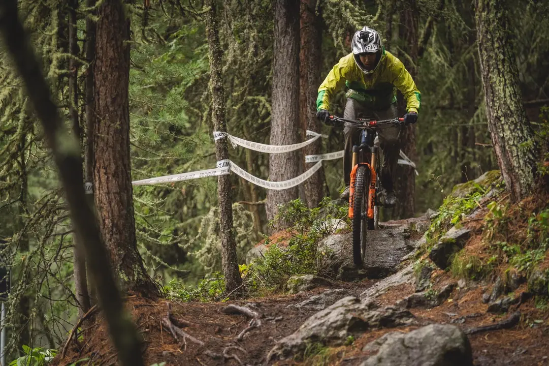 Gabi Torralba, en la imagen, durante las EWS de este fin de semana en Suiza. Foto: Cedida
