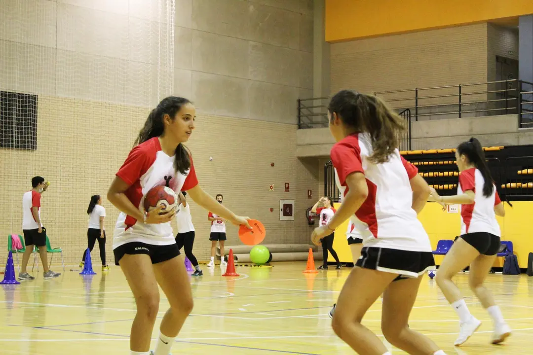 Un entrenamiento del equipo. Foto: Schar Colores Zaragoza