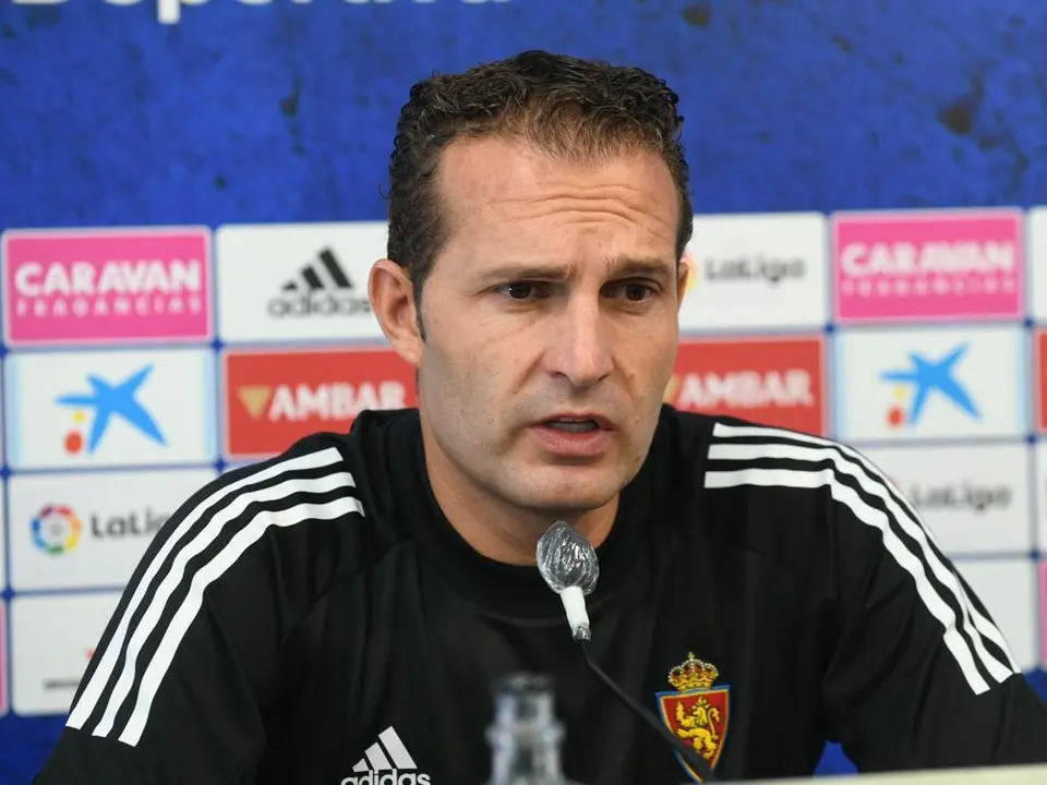 Baraja, en rueda de prensa | Foto: Real Zaragoza