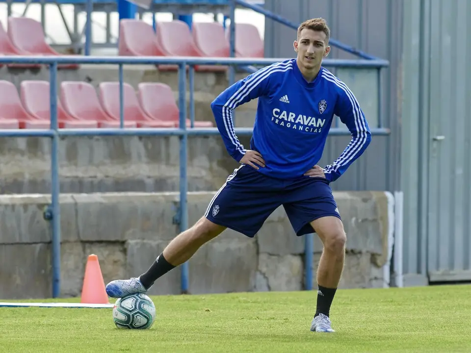 Baselga durante un entrenamiento. | Foto: Real Zaragoza