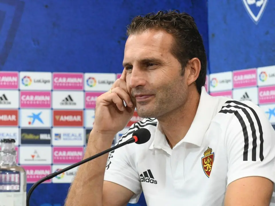 Baraja en rueda de prensa. Foto: Real Zaragoza