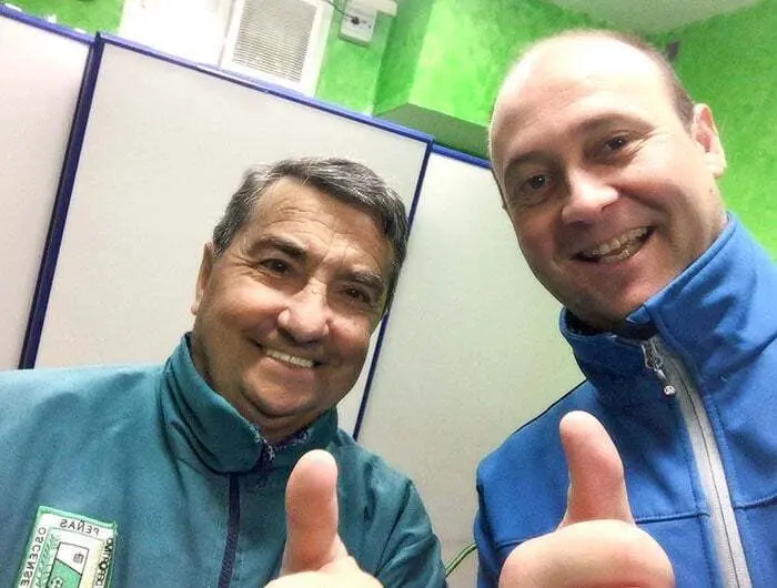 Mas y Buis&aacute;n dejan un hondo pesar en el Pe&ntilde;as Oscenses. Foto: Twitter