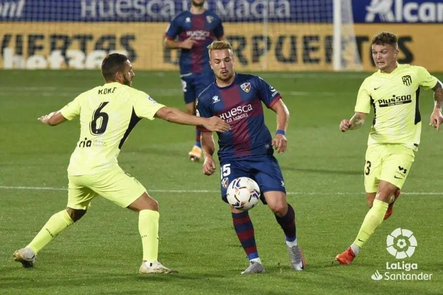Ontiveros en el partido contra el Atl&eacute;tico de Madrid. | Foto: LaLiga