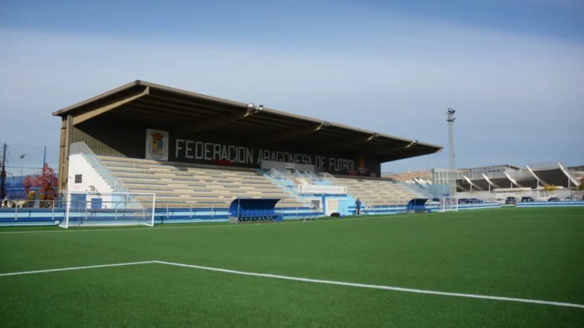 El Estadio Pedro Sancho con las gradas vacias