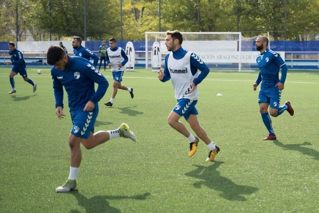 El Ebro en un entrenamiento de esta semana. Foto: @CD_Ebro