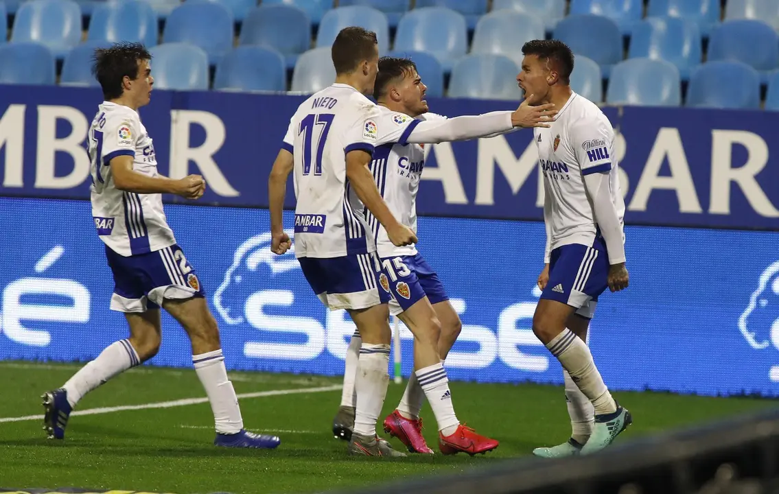 Zaragoza y Girona empataron a dos en la primera vuelta. Foto: LFP