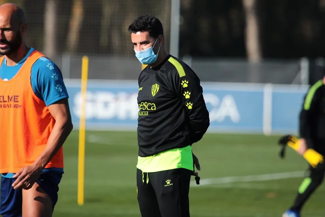 M&iacute;chel durante un entrenamiento. | Foto: SD Huesca