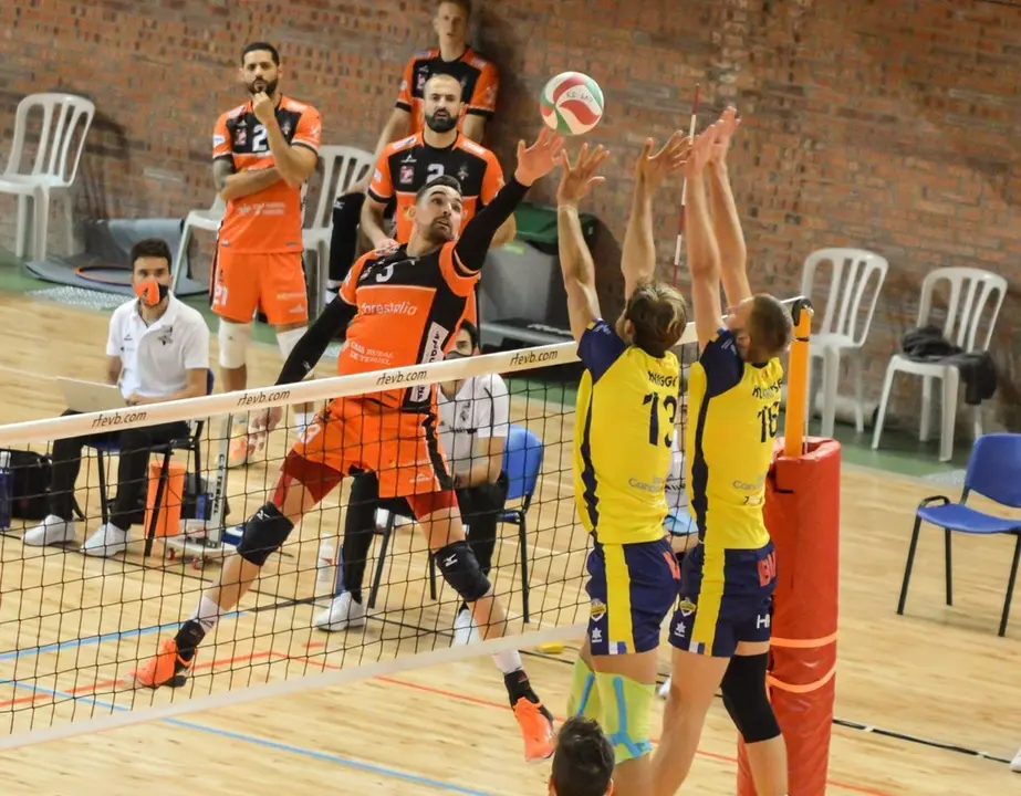 Foto del partido contra el Guaguas. | Foto: CV Teruel