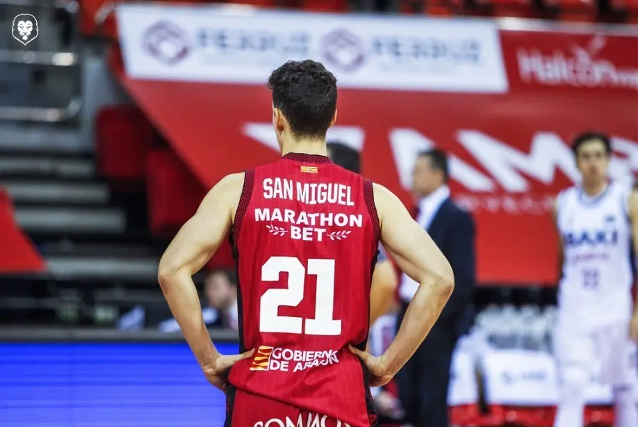 Rodrigo San Miguel, en un partido ante el Manresa | Foto: Esther Casas/Casademont Zaragoza