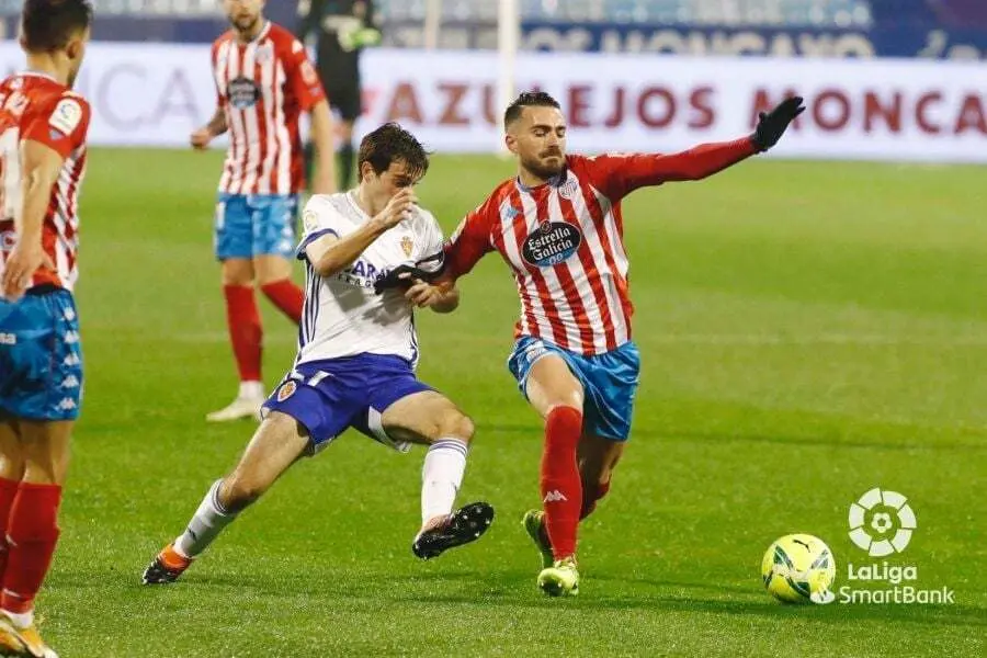 Francho en el encuentro contra el Lugo. | Foto: LaLiga