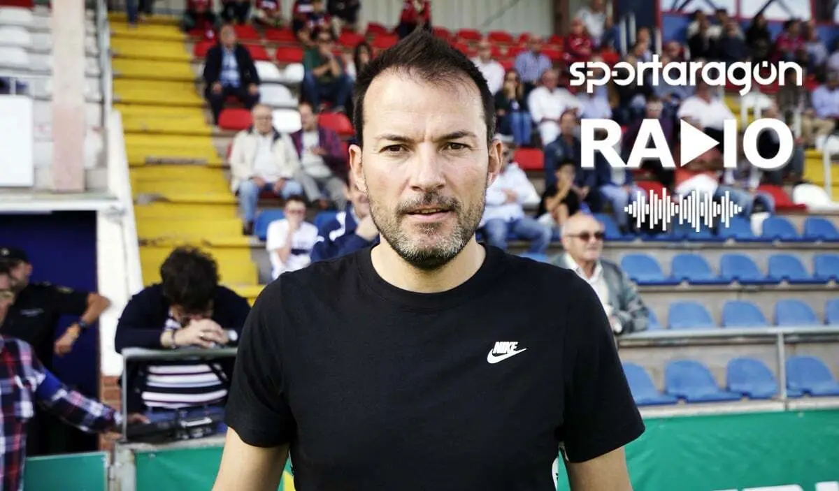 Dani Aso, entrenador de la SD Huesca B en una imagen de archivo. Foto: Cedida