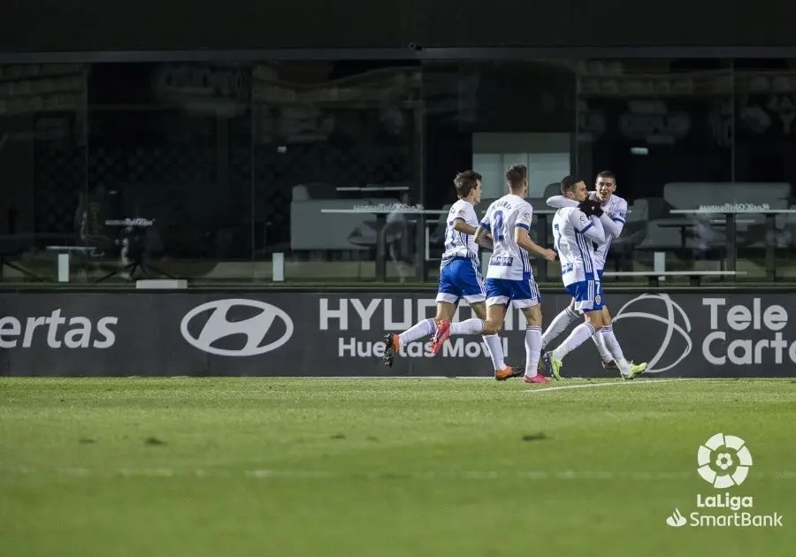 El Real Zaragoza sum&oacute; un punto en el primer partido de 2021 ante el Cartagena. Foto: LaLiga SmartBank