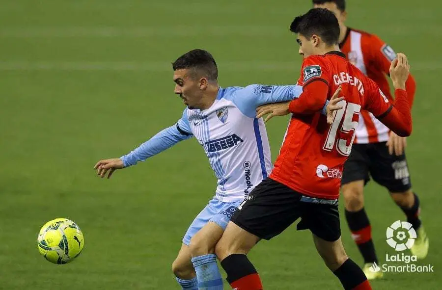 Joaqu&iacute;n Mu&ntilde;oz en el partido contra el Logro&ntilde;&eacute;z. | Foto: LaLiga