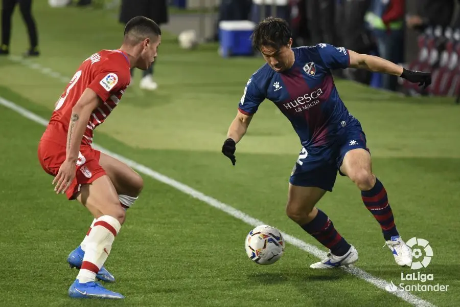 Okazaki, en la imagen, ante el Granada. | Foto: LaLiga