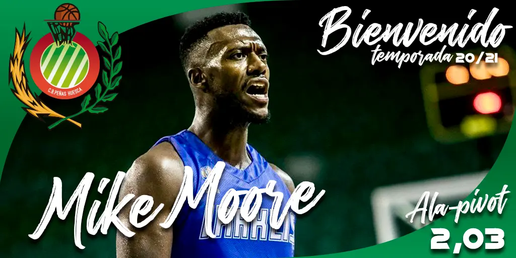 Imagen de Mike Moore, &uacute;ltimo fichaje del Levitec Huesca de esta temporada. Foto: CB Pe&ntilde;as 