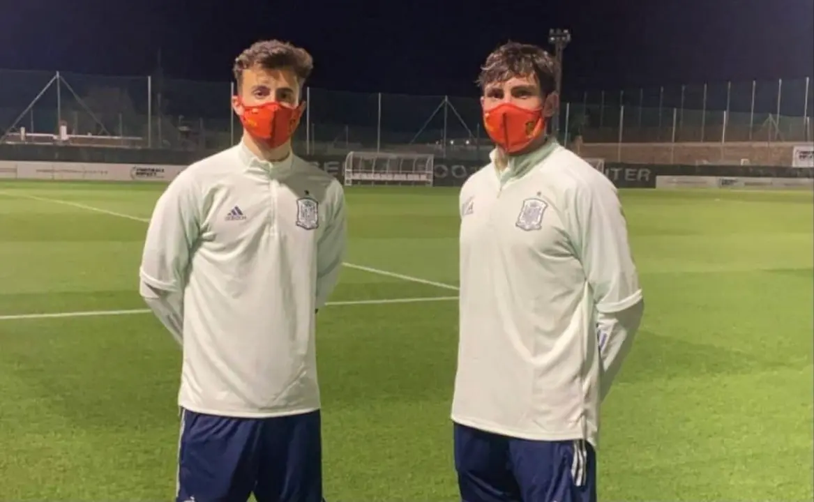 Iv&aacute;n Az&oacute;n y Alejandro Franc&eacute;s con la Selecci&oacute;n Espa&ntilde;ola