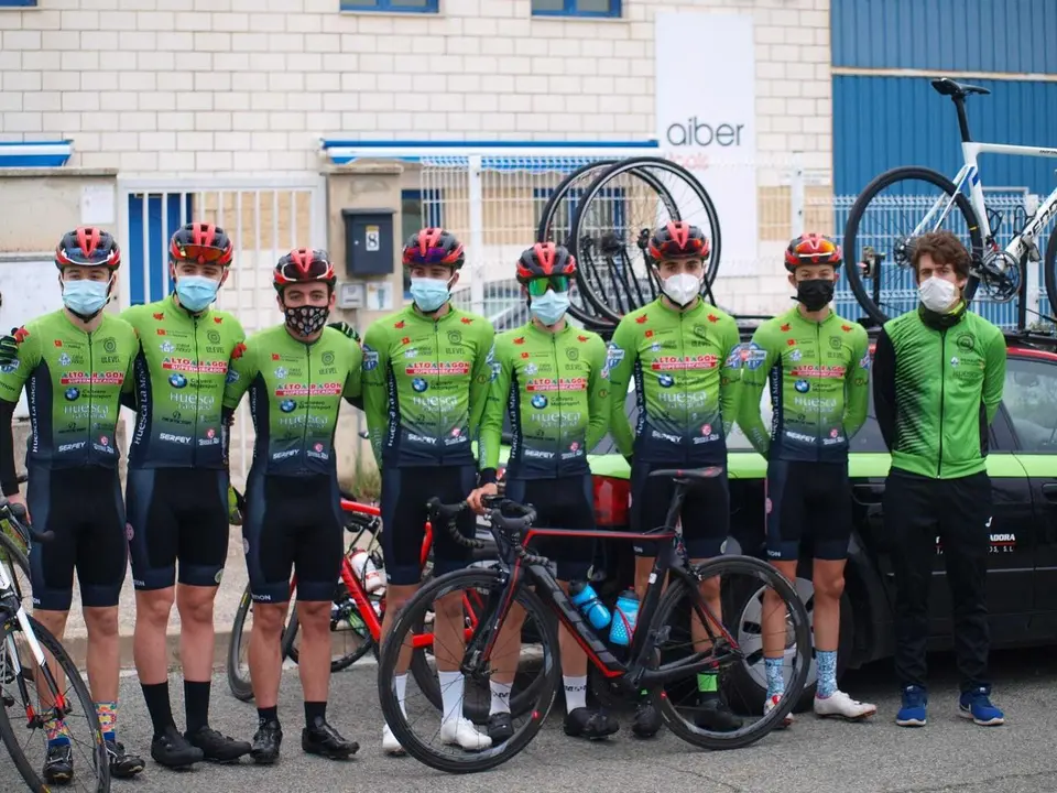 Equi&ograve; junior de Huesca La Magia que el pasado domingo particip&oacute; en una prueba sobre carreteras navarras. Foto: Cedida