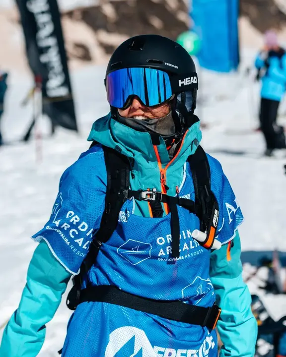 N&uacute;ria Cast&aacute;n fotografiada en la prueba de Ordino-Arcal&iacute;s. Foto: Albert Geli
