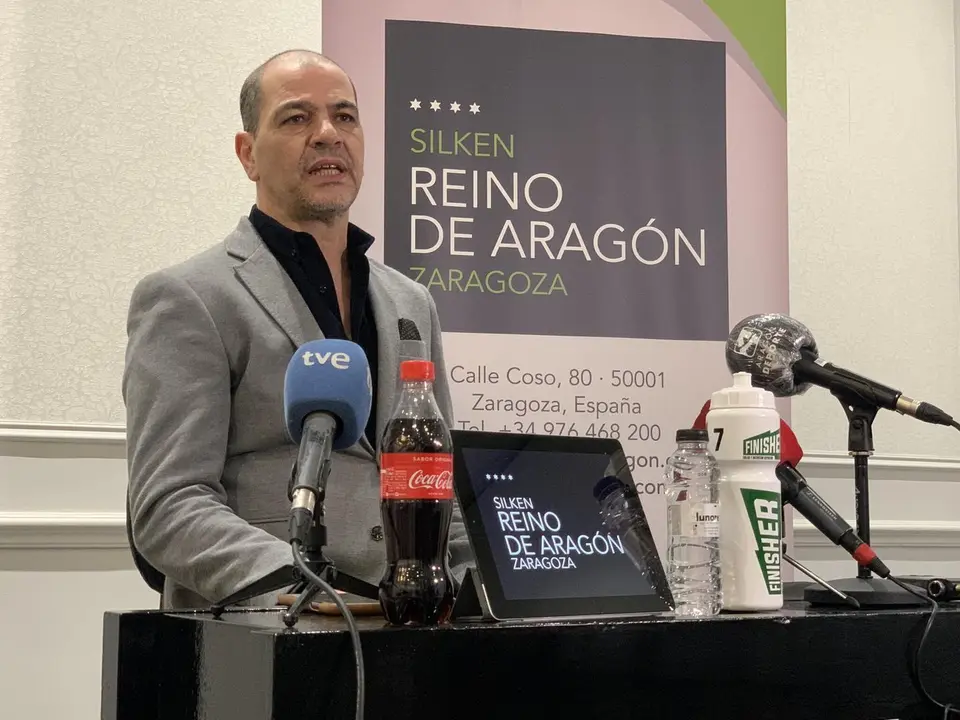 Sergio Hern&aacute;ndez, este viernes en el Hotel Reino de Arag&oacute;n. Foto: Casademont Zaragoza