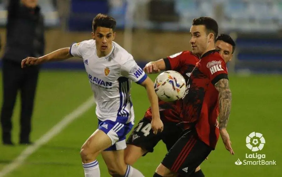 Bermejo contra el Mirand&eacute;s. | Foto: Real Zaragoza