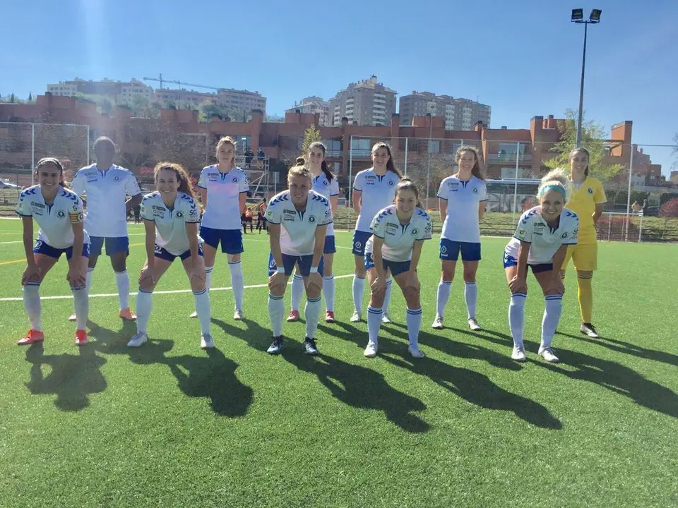 Once titular del Zaragoza CFF en Valladolid. Foto: Zaragoza CFF